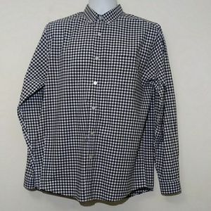 TRE Vero plaid gingham button-up dress shirt LG